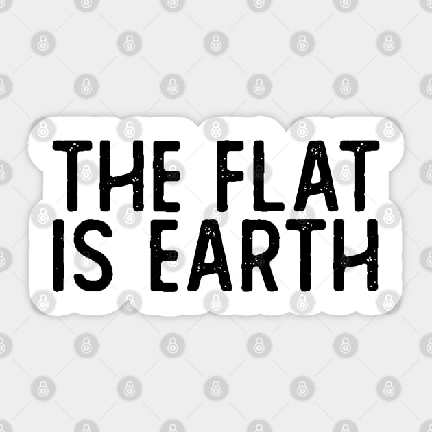 The Flat is Earth Sticker by giovanniiiii